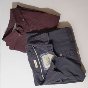 Lot of 2 Men's Long Sleeve Shirts